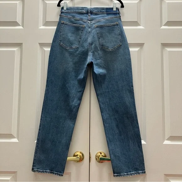 NWT Abercrombie & Fitch The Ankle Straight Ultra High Rise Curve Love Jeans 29 8